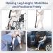 Multi-Loop Leg Lifter Strap 42in Adjustable Leg Lifter Rigid Hand Strap Padded Foot Loop with 3 Hand Grip Aid Device for Recovering from Hip Knee Replacement Getting in Out of Bed Couch Car Wheelchair - Buy Online on SooperMarket.com