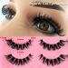 20 Pairs Russian Strip Lashes - D Curl Cat-Eye Wispy False Eyelashes with Clear Band | Natural Look & Volume - Heracks - Buy Online on SooperMarket.com