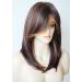 Medium Length Layered Synthetic Wig for White Women - Light Brown with Camel Highlights and Bangs - Buy Online on SooperMarket.com