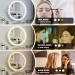 Gvnkvn Vanity Mirror with Lights - 18 Lighted Makeup Mirror with 3 Color Modes and Touch Control - Oval LED Makeup Mirror for Bedroom - 360 Adjustable White - 18x18 - Buy Online on SooperMarket.com