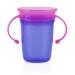 Nuby Plastic No Spill 360 Wonder Cup 1pk - Assorted Colors - Red/Green/Pink/Aqua/Purple/Orange - Buy Online on SooperMarket.com