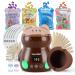 Waxing Kit Wax Warmer for Hair Removal,WAX BEAR Touch Screen Display Wax Machine with 4 bags/17.6oz Hard Wax Beans For Sensitive Skin Best Home Waxing Kit for Women