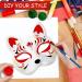 Buy Holidyoyo Unmalte Cat Masks - 30 Blank Half Masks for DIY Halloween & Parties | Customizable Paintable Masquerade Masks - Buy Online on SooperMarket.com