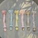 Elodie Details Pacifier Chain 2 Pack - Scandinavian Design for Baby Boys & Girls | Fabric & Wood Clip | Universal Silicone Ring | Autumn Rose & Candy Pink - Buy Online on SooperMarket.com