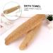 Exfoliating Loofah Bath Towel & Back Scrubber - Premium Bath Sponge for Smooth Skin | Beige - Buy Online on SooperMarket.com