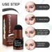 Waterproof Eyebrow Stamp Stencil Kit with 10 Reusable Stencils and 2 Pencil Brushes - Hairline Shadow Powder Stick Included (Black) - Buy Online on SooperMarket.com