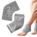 Moisturizing Heel Socks with Soft Gel Lining for Dry Cracked Feet Treatment - Unisex Reusable Foot Moisturizer Heel Sleeves from Breathable Cotton for Women & Men (Pack of 2) Universal 2.0