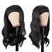 MapofBeauty 24 Synthetic Curly Hair Headband Wig - Long Heat Resistant Style (Black) - Buy Online on SooperMarket.com