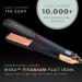 Professional Series MIRA Titanium Flat Iron | Best Hair Straightener & Curling Iron for Thick & Fine Hair | Single-Pass 1 1/4 Inch by MINT - International Shipping Available - Buy Online on SooperMarket.com
