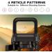 MidTen Red Green Dot Sight 4 Reticles | Reflex Sight Quick Detach Mount 20mm Rail - Buy Online on SooperMarket.com