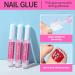 100pcs Natural False Toe Nail Tip Set with Glue - Full Cover Acrylic Fake Toenails for Women & Girls - Includes Cuticle Pusher and Nail File - Buy Online on SooperMarket.com