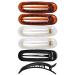 RC Roche Ornament 6 Pcs Womens French Barrette Hair Clips - Firm Grip Beauty Accessory in Clear Brown and Black - Pack of 6 - Buy Online on SooperMarket.com