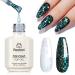 beetles Gel Polish 15ML Reflective Glitter Gel Polish No Wipe Top Coat Glitter Gel Polish Iridescent Glossy Shiny Gel Nail Polish Sparkle Soak Off UV Led Nail Manicure DIY Home Salon