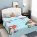 YYHHAOFA Sunflower Seeds and Mushroom Prints Flannel Blanket 66x90 in Normal : Skin-Friendly Warm and Comfortable Easy Care and Durable Black normal - Buy Online on SooperMarket.com