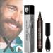 Elmys Beard Filling Pen Waterproof Beard Filling Pen Kit Long Lasting Coverage Beard Pencil Filler for Men Black Shape & Define Your Beard Natural (Natural Black)