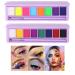 QIUFSSE 2 Packs Water Activated Eyeliner Palette Liquid Eyeliner Colorful Set Highly Pigmented Bright Vibrant Colored Eyeliners UV Glow In The Dark Body Paint Neon Eyeliner 16 Colors