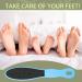 Double Sided Foot File Pedicure Foot Care Repair Tool Reusable Foot Scraper Hard Skin Remover Calluses Dead Skin Remover for Feet Foot Rasp File Foot Scrubber for Peel Wet Dry Cracked Feet Heel (Blue) - Buy Online on SooperMarket.com