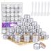 35 pieces of aluminum jar Credose empty metal taps Small cans of creams with lids for lip balm cosmetics cream samples nail art 5ml 5G