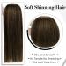 Laavoo Brown Balayage Clip In Extensions - Remy Human Hair Ombre Dark to Light Brown 10pcs 40cm Thick Real Hair #2/8/2 - Buy Online on SooperMarket.com
