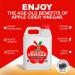 Apple Cider Vinegar with Mother 5L 5 Percent Acidity - Raw Unfiltered & Unpasteurised - Naturally Vegan GMO Free Gluten Free Alternative for Apple Cider Vinegar Capsules Tablets by PROELITE - Buy Online on SooperMarket.com