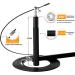 Adjustable Speed Jump Rope with Aluminum Handles - Ideal for Fitness Training and Boxing - Suitable for Kids and Adults - Black - Buy Online on SooperMarket.com
