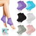 Moisturizing Socks 6pcs  toeless Socks for Women for Dry Cracked Heel Treatment Cracked Heel msilicone Socks for wome