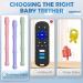 Okonkn 5-Piece Baby Bite Tube Set | BPA-Free Silicone Teething Rings for Boys & Girls (0-12 Months) - Safe Teething Aid - Buy Online on SooperMarket.com