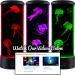 SensoryMoon Large LED Jellyfish Lava Lamp Aquarium with 3 Glowing Fake Jellyfish - 20 Color Changing Remote, Ocean Wave Projector - Kids Night Light - Buy Online on SooperMarket.com