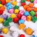 Colored Glitter Pompom Balls - 270pcs DIY Craft Supplies for Christmas Decor - Buy Online on SooperMarket.com