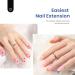 Beetles Gel Nail Kit with 500Pcs Soft Gel Nail Tips - Short Almond Shape | Easy DIY Nails Art Set with UV LED Lamp & 5-in-1 Nail Glue | Home Acrylic False Nail Tips Kit - Clear 500PCS - Buy Online on SooperMarket.com