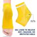 Moisturizing Gel Heel Socks - 2 Pairs for Cracked Feet Care | Night Treatment for Dry Heels | Spa Socks for Men & Women - Yellow Regular - Buy Online on SooperMarket.com
