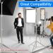 EMART 9.2ft Stainless Steel Light Stand - Heavy Duty Tripod Stand for Studio Softbox, Monolight, Umbrella, and More - Photography 1 Pack - Buy Online on SooperMarket.com