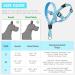 Weesiber Medium Blue Soft Dog Collar - Adjustable Padded Halter with Reflective Strips for Safe Training & Walking - No Pull Design - Buy Online on SooperMarket.com