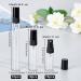 BENECREAT Mini Glass Spray Bottles Set - 30 Pieces (3ml/5ml/10ml) with Funnel & Pipettes - Perfect for Perfumes & Cosmetics - Fine Fog Atomizers (Black Cap) - Buy Online on SooperMarket.com