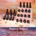 Beetles 20 Pcs Sunset Soiree Gel Nail Polish Set | Fall Winter Gel Polish Kit | Glitter Black Orange-Red Purple Dark Blue Shades | Halloween Nail Art | Top Coat & Base Gel | Gifts for Women - Buy Online on SooperMarket.com