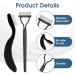 2pcs Eyelash Combs & Separator Tool - Metal Lash Comb for Individual Lashes & Extensions - Foldable Black Mascara Separator - Buy Online on SooperMarket.com