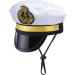 Yewong Pet Captain Sailors Costume Set Dog Cat Sea Captain Hat with Pet Anchor Triangle Bibs Scarf for Cat Puppy Navy Halloween Cosplay Costume Accessories Photo Props (White-B) - Buy Online on SooperMarket.com