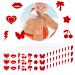 210 Pieces Tanning Sunbathing Stickers Body Stickers for Tanning Self Adhesive Tanning Stickers Heart Lips Tan Stickers Cherry Tree Sticker Tattoos for Tanning Beds Tanning Salon Supplies  7 Styles