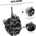 Buy NOLITOY 4pcs Black Bath Balls - Durable Mesh Loofah Scrubber Sponges for Men | Portable Body Wash Solution - Buy Online on SooperMarket.com