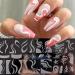 Luvadeyo Nail Art Plates - 2 Piece Stamping Set with Transparent Stamp & Scraper Tool for Women & Girls | International Shipping - Buy Online on SooperMarket.com