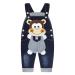 KIDSCOOL SPACE Baby Denim Overalls 3D Cute Cartoon Knitted Jean Dungarees 6-12 Months Smilingmonkey