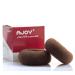 AJOY 2 Pcs Large Bun Maker Donut  Sock Bun Form for Long Hair  3.3-3.6 Inch Brown  for Ballet  Girls  Women  Dance Etc.