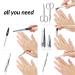 Premium Solingen Manicure Set - 7-Part Nail Kit in Art Leather Case | Best Performance & Comparison Winner | Perfect for Women & Men - Buy Online on SooperMarket.com