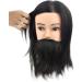 Female Tailor's Dummy Adjustable 12 Inch Human Hair Hairdressing Training Head Dummy Head Salon Head Tailor's Bust Stand