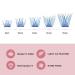 Colored Lash Clusters DIY Eyelash Extensions 72 C/D Curl - Natural Blue-D mix8-16 - Buy Online on SooperMarket.com
