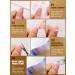 Kalolary 20PCS Luminous Glitter Gel Nail Polish Strips - Glow in the Dark Adhesive Full Wrap Sticker Set with Nail File - Waterproof Pink Gel Nail Wrap Stickers - Buy Online on SooperMarket.com