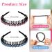 Rhinestone Teeth Comb Headbands - 8 Piece Set | Crystal Wave Headband for Women and Girls - Non-Slip Hair Accessories - Buy Online on SooperMarket.com