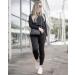 PRETTYGARDEN Women's 2023 Fall Two Piece Outfit - Long Sleeve Crewneck Pullover Top and Pants Set - Sweatsuit Tracksuit - Black (Large) - Buy Online on SooperMarket.com