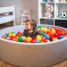 Kiddymoon 7cm Baby Game Balls - Colorful Plastic Balls for Ball Pit - 300 Count - Yellow Green Blue Red Orange - Perfect for Kids Fun & Play - Buy Online on SooperMarket.com