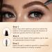 DAGEDA 2-in-1 Eyebrow Pen and Eyebrow Gel Magic Eyebrow Pencil with 4 Fork Tip Waterproof Microblading Eyebrow Pen Brow Gel Long-Lasting Natural Eye Brow Pen For Defining Brows 02 Dark Brown - Buy Online on SooperMarket.com